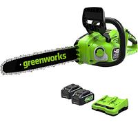 Greenworks POWERALL 48V (24V x 2) Tronçonneuse 36cm - 2x Batteries 4Ah