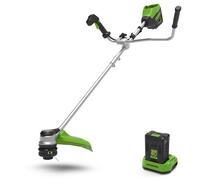Greenworks 60V Débroussailleuse à guidon double 40cm - Batterie 4Ah