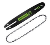 Greenworks Barre de scie à perche de rechange de 25,4 cm et chaîne Combo-1/4''