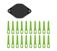 Greenworks Couvercle de Lame à Double Alimentation Automatique + Lot de 20 Lames, Compatible avec débroussailleuse 24 V 30,5 cm ST1202, ST1212, CKS122