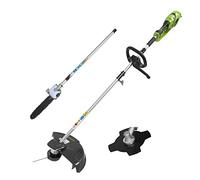 Greenworks Débroussailleuse à Fil Électrique 230V 40cm, Embout avec élagueuse