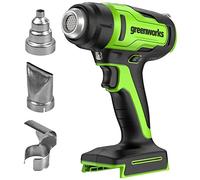 Greenworks Pistolet à air chaud G24HG 24V - chauffe en 9 s, 2 vitesses, sans batterie/chargeur
