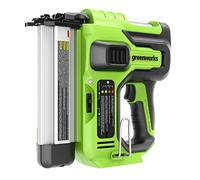 Greenworks GD24BN Cloueuse Electrique Sans Fil, Capacité de 110 Clous, 110pcs/min pour Clous 18GA de 20-50mm, SANS Batterie 24V Ni Chargeur, Garantie 3 Ans