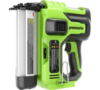 Greenworks GD24BN Cloueuse Electrique Sans Fil, Capacité de 110 Clous, 110pcs/min pour Clous 18GA de 20-50mm, SANS Batterie 24V Ni Chargeur, Garantie 3 Ans