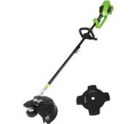 Greenworks GD40BC Débroussailleuse à Batterie avec Moteur Sans Balai, Harnais, Hauteur Réglable, Largeur de Coupe 40 cm, Fil en Nylon 2 mm ou Lame 25 cm SANS Batterie 40V ni Chargeur, Garantie 3 Ans