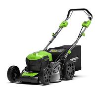 Greenworks GD40LM46SP Tondeuse à Gazon Sans Fil Autopropulsée avec Moteur Sans Brosse pour Grandes Pelouses Jusqu'à 600m², Largeur de Coupe 46 cm, Sac 55L SANS Batterie 40V Ni Chargeur, Garantie 3 Ans