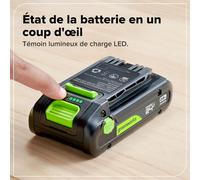 Greenworks POWERALL 24V Kit de Démarrage Batterie USB-C 2Ah + Chargeur 65W