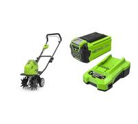 Greenworks Motobineuse sans Fil, Vert, 40V & Kit Batterie 40V & Chargeur Universel - Batterie Lithium-ION 2Ah + Chargeur 2A d’Origine