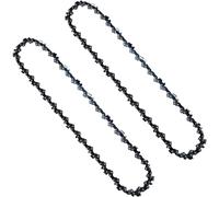 Greenworks Pack de 2 chaînes de tronçonneuse pour barre de 4 pouces (10 cm) - 26 maillons d'entraînement - chaîne à faible recul, compatible avec la mini-tronçonneuse Greenworks G24MCS10.