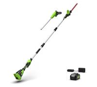Greenworks POWERALL 24V Élagueuse & taille-haie sur perche Gen. II - Batterie 4Ah