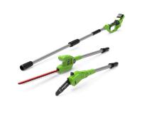 Greenworks POWERALL 24V Élagueuse & taille-haie sur perche - Sans batterie