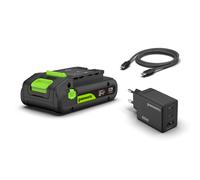 Greenworks POWERALL 24V Kit de Démarrage Batterie USB-C 2Ah + Chargeur 65W