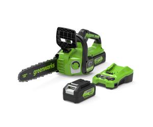 Greenworks POWERALL 24V Tronçonneuse 30cm - Batterie 4Ah