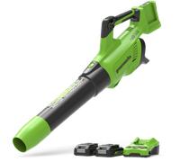 Greenworks POWERALL 48V (24V x 2) Souffleur 217 km/h - 2x Batteries 2Ah