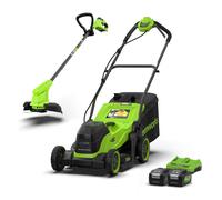 Greenworks POWERALL 48V (24V x 2) Tondeuse 36cm + 24V Coupe-bordure 25cm Gen. II Kit