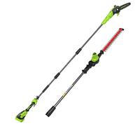 Greenworks Taille-Haies télescopique & scie 2-en-1 24V, Moteur brushless, Lame 51 cm, scie 20 cm, tête rotative 112,5°, Manche 3 pièces, Outil Seul CKPH321A1