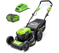 Greenworks Tondeuse tractée 40V - Coupe de 46cm - 1 Batterie 4,0Ah - 1 Chargeur - GD40LM46SPK4x