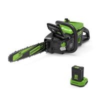 Greenworks Tronçonneuse sans fil sans balais 60V 16", batterie 4,0Ah et chargeur inclus