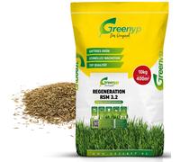 Greenyp® Turbo Post-ensemencement I RSM Graines de gazon Post-ensemencement 3.2 I 10kg pour 400m² I Gazon à germination rapide I Gazon de réparation Graines de gazon
