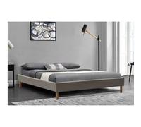 gregory - Solide et Confortable Sommier Tapissier gris + Pieds en 20 cm pour matelas en 120x190 - 2 x 13 Lattes - Montage Rapide et Facile - revetement PVC facile d'entretien gris G