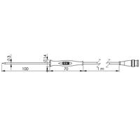 Greisinger GF 1T-T3 Sonde d'immersion -70 à 250 °C sonde Pt1000