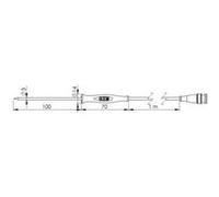 Greisinger GF 1T-T3 Sonde d'immersion -70 à 250 °C sonde Pt1000