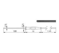 Greisinger GF 1T-T3-AA-BNC Tauchfühler -70 bis +250 °C Fühler-Typ Pt1000 (480619)