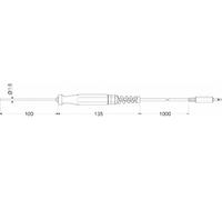 Greisinger GTF 175/1.6 Sonde d'immersion -70 à 200 °C sonde Pt1000