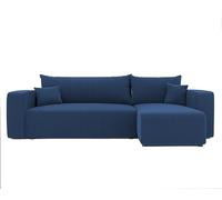GREKPOL Canapé d'angle 3 places avec fonction couchage 145 x 248 cm - Canapé d'angle avec fonction couchage et tiroir de lit - Canapé d'angle avec fonction de couchage - Canapé-lit - Canapé-lit avec