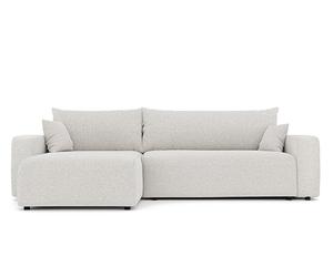 GREKPOL Canapé d'Angle Convertible 278x145 à Gauche ou à Droite - 3 Places Avec Espace de Rangement - Sofa Lit XL