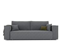 GREKPOL Sofa 240x105 cm - Canapé 3 Places Velours Côtelé - Gris foncé Canapé Convertible 3 Places avec Dossier rembourré