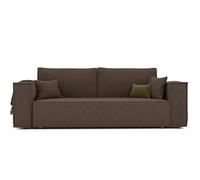 GREKPOL Sofa 240x105 cm - Canapé 3 Places Velours Côtelé - Marron Canapé Convertible 3 Places avec Dossier rembourré