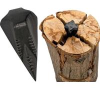 Grenade fendeuse d'environ 1,6 kg - Coin de fendage massif pour bois en forme de croix - En acier spécial pour fendage du bois - Fendeur de bois léger et sûr - Pour hache fendeuse - Noir