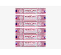 Grenadine Boutique - SATYA Encens Bâtonnets Purification - Lot de 6 Boîtes de 15g Ondes Positives Vibes