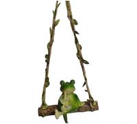 Grenouille de jardin en résine pour décoration extérieure, intérieur, bureaux, étagères, terrariums et décors d'intérieur inspirés de la nature (boisson)