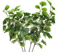 Gresorth 74cm Artificiel Ginkgo Feuilles Ornement Faux Vert Branche Affichage Réalisme Biloba Plante Bouquet Décoration Accueil Cabinet Tableau 4 Pièces