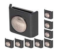Grid Mat Connectors for Fences, 10X Wire Grid Panel Clips, Sturdy Metal Joiners for Secure Wall Connections in Farms, Public Areas, and Outdoors (1.57x1.38 inches)
