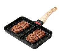 Griddle Pan - Detachable Nonstick Lightweight Mini Square Cooker | Non Stick Pan | for Stove Top Cooking Breakfast Omelette Burger Sandwich Kitchen Poaching Baking