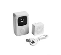 Gridva ABS pour caméra de sonnette vidéo 14 x 10 cm résistant aux | Connexion sans fil 2,4 G, surveillance à distance, HD pour le flux vidéo, compatible avec la maison intelligente