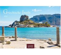 Griechische Inseln Kalender 2027 - Wandkalender | Fotokalender Griechenland 24x35 cm - Faszinierende Bilder mit ikonischen Motiven Meer, Strand, Sonne