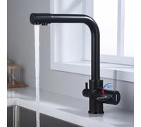 GRIFEMA Dover, Mitigeur d'Évier 3 Voies pour Purificateur Filtre, Robinet de Cuisine avec Deux Sorties D'eau, Exclusivité Amazon