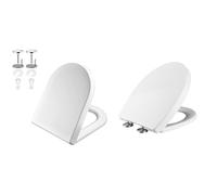 GRIFEMA G951 - Abattant WC, Lunette de Toilette, Fermeture en Douceur, Dégagement Rapide & Ibergrif M41002, Abattant WC Forme O, Cuvette Toilette avec Frein de Chute, Lunette WC