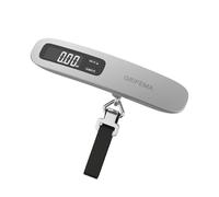 GRIFEMA GA2006, Pese Numérique pour Bagages, Balance Portable Pese Valise de Voyage, avec Fonction Tare, Maximum110 lb/50 kg, Noir/Argent