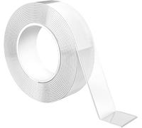 GRIFEMA GA4001-1, Double Face Extra Fort, Scotch Transparent Double Face, Nano-Ruban Lavable et Réutilisable, 3 Mètres