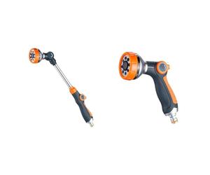 GRIFEMA GE1305, Pistolet arrosage 8 modèles réglables, Pistolet de pulvérisation allongé & GE1303 Pistolet arrosage du jardin 8 modèles réglables, pulvérisateur multifonctionnel