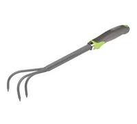 Griffe 3 dents BMI en acier avec revêtement antirouille, et manche ergonomique bimatière Soft Touch, Jardinage