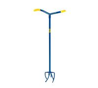 Gardenclaw Gardenclaw Garden Claw GC821-06 - Fourche à désherber - 14.5 x 14.5 x 95.5 CM - Ameublir le sol, désherber, aérer le sol, cultiver - Bleu/Jaune