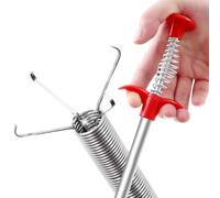 Griffe de Ramassage Flexible, Furet Deboucheur Canalisation Très Long 90 à 300cm, Déboucheur Evier Professionnel, Attrape Cheveux avec 4 Griffes pour Cuisine, Salle de Bain, WC, Lavabo
