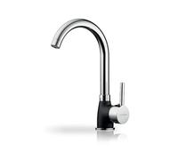 GRIFO DE COCINA PYRAMIS BELLO DUO 090927138 GRANITO NEGRO (NEGRO JASPEADO, ACERO INOXIDABLE)