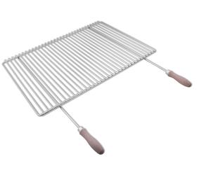 Griglia barbecue regolabile in acciaio inox 65–90×45 cm – struttura robusta Ø 12 mm / 5 mm, resistente alla ruggine e facile da pulire